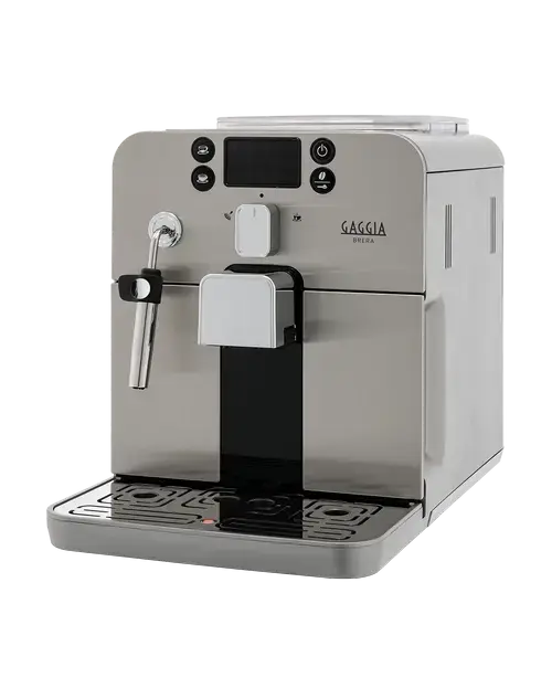 Espressor automat Gaggia Brera R19305/01, Rasnita incorporata, 15 bari, Rezervor 1.2 l, Capacitate boabe 250 g (Argintiu)