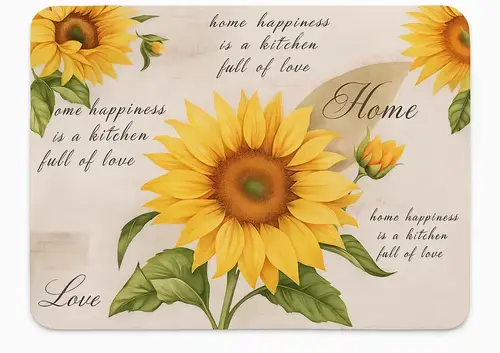 Covoras printat Heinner Sunflower 400x600mm