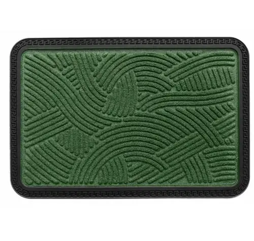 Covoras intrare Heinner HR-MCF-CMCV, textil/cauciuc, 400 x 600 mm (Verde/Negru)
