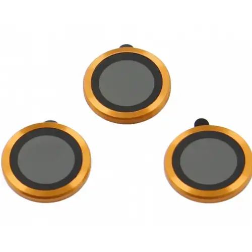 Folie de protectie Camera Spate OEM pentru Apple iPhone 17 Pro Max, Sticla Securizata, Portocalie