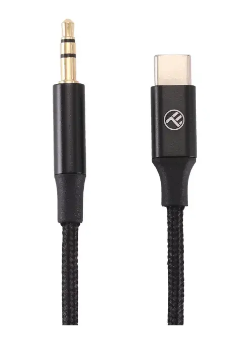 Cablu audio Tellur USB-C to jack 3.5mm, DAC, 1m, Negru