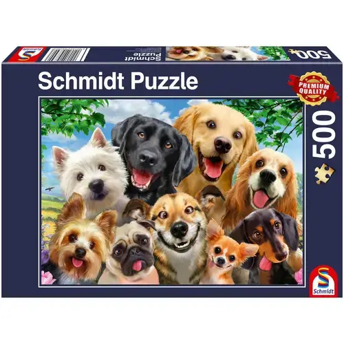 Puzzle Schmidt - Dog selfie, 500 piese