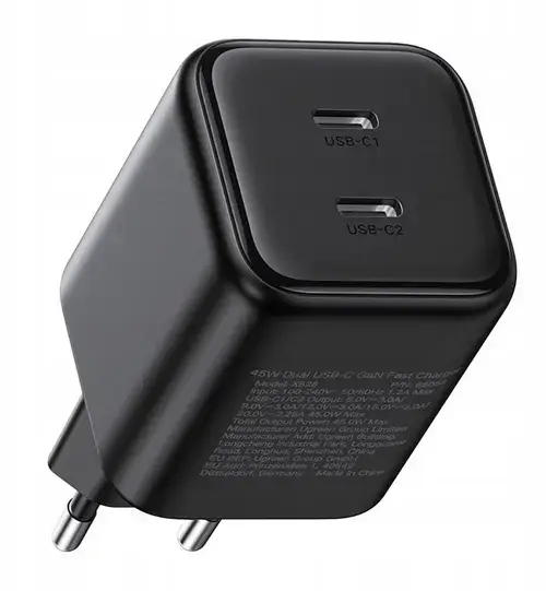 Incarcator retea Ugreen X526, 45 W, 2x USB-C (Negru)