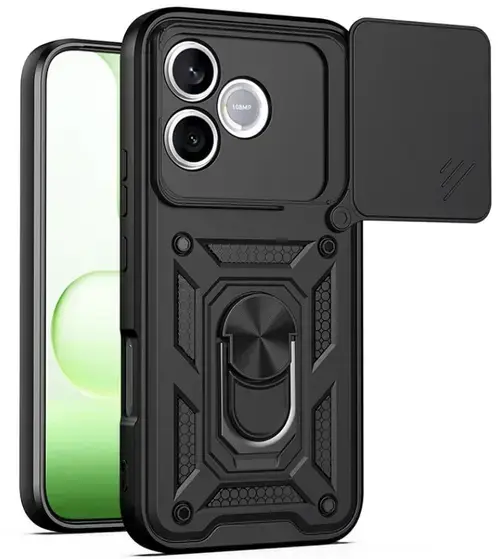 Husa pentru Honor 600 Lite, OEM, CamShield, Neagra