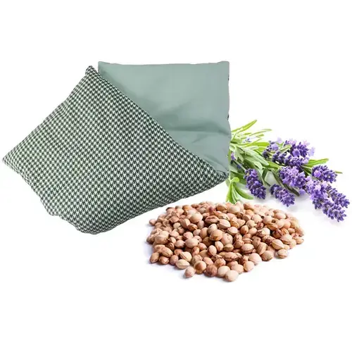 Perna termica Beper BP302003 cu samburi de cirese si aroma de lavanda, 50 x 18 x 2 cm (Verde)