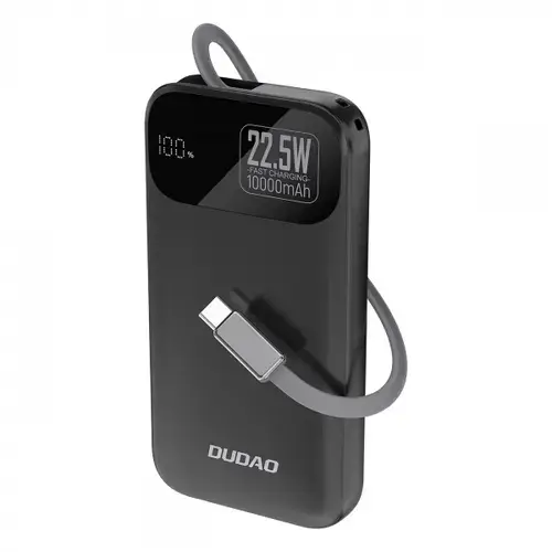 Baterie Externa Dudao K31, 10000mAh, 22.5W, PD, 2 x USB-C (Negru)