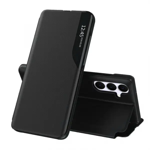 Husa pentru Samsung Galaxy S25 FE, Techsuit, eFold, Neagra