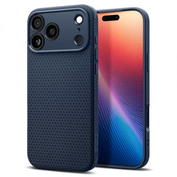 Husa pentru Apple iPhone 17 Pro Max, Spigen, Liquid Air, Bleumarin ACS10266