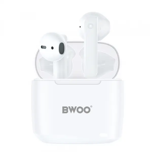 Handsfree Bluetooth BWOO BW94, TWS, Alb