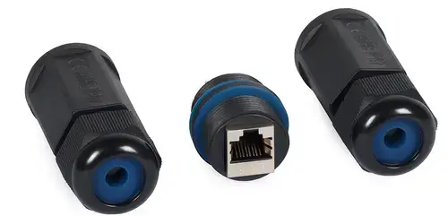 Conector cablu pentru exterior LogiLink, RJ45, IP67, Negru