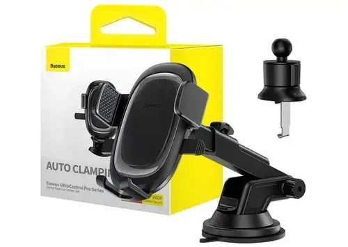 Set de suport auto Baseus UltraControl Pro Series, telefoane 5.4 - 7.2 inch (Negru)