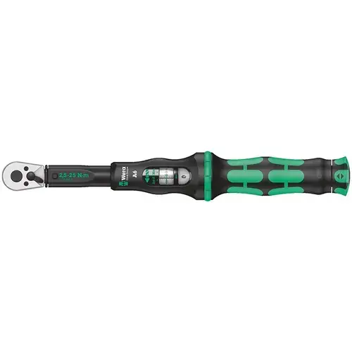 Cheie dinamometrica cu clichet reversibil, 290mm, 1/4inch, 2.5-25Nm, Wera Click-Torque A6