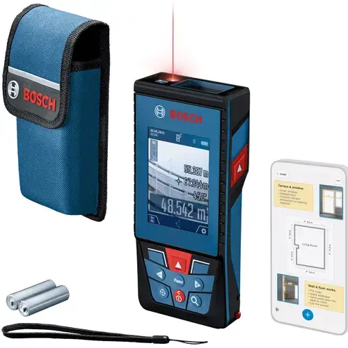 Telemetru laser Bosch GLM 100-25 C, 100 m domeniu maxim masurare, +/-1.5 mm/m precizie, 50 valori memorate, Bluetooth