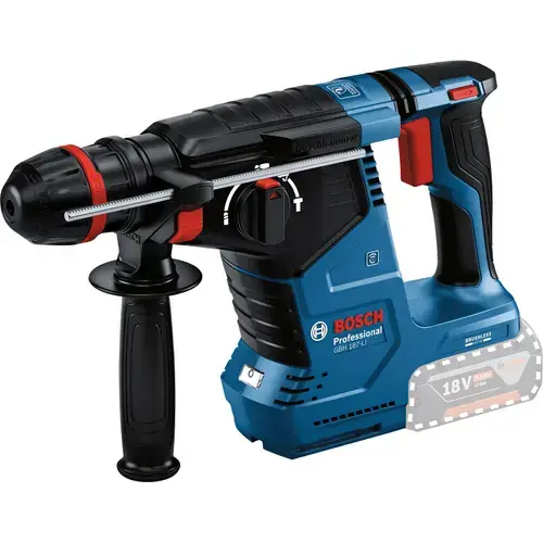 Ciocan rotopercutor pe acumulator Bosch Professional GBH 187-LI ONE Chuck, 18 V, 2.4 J, 4350 percutii/min, 980 RPM, SDS plus, cutie carton, fara acumualtor/incarcator