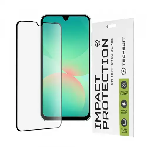 Folie de protectie Ecran Techsuit pentru Samsung Galaxy A26 A266, Sticla Securizata, Full Glue, 111D