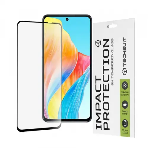 Folie de protectie Ecran Techsuit pentru OnePlus Nord N30 SE / Oppo A79 / A98 / A58 4G, Sticla Securizata, Full Glue, 111D