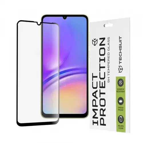 Folie de protectie Ecran Techsuit pentru Samsung Galaxy A05s A057 / A05 A055, Sticla Securizata, Full Glue, 111D