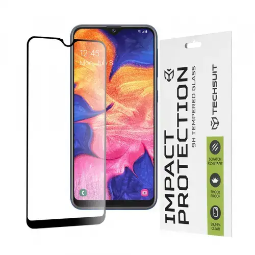 Folie de protectie Ecran Techsuit pentru Samsung Galaxy A10e A102 / A20e A202, Sticla Securizata, Full Glue, 111D