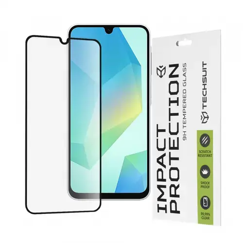 Folie de protectie Ecran Techsuit pentru Samsung Galaxy A16 5G A166 / A16 4G A165, Sticla Securizata, Full Glue, 111D