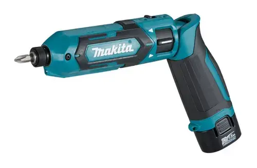 Masina de insurubat Makita TD022DSE, 2450 RPM, 7.2V, 1.5Ah (Turcoaz)