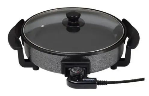 Tigaie electrica multifunctionala Tristar PZ-2963, 1500W, 30cm (Negru)