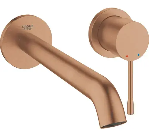 Baterie lavoar Grohe Essence 19967DL1, 1/2'', montare pe perete, 230 mm, necesita valva, mat, Cupru