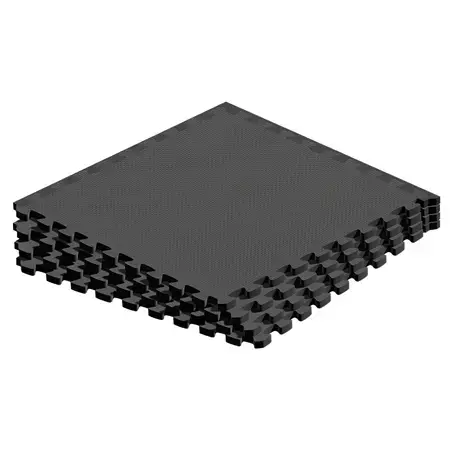 Saltea fitness Rebel RBA-3153-4, puzzle, 4 piese, 60 x 60 cm (Negru)