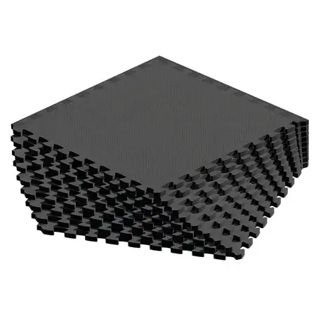 Saltea fitness Rebel RBA-3153-9, puzzle, 9 piese, 60 x 60 cm (Negru)