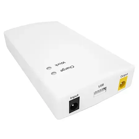 Mini UPS iSnatch K-59631770, 12V, USB (Alb)