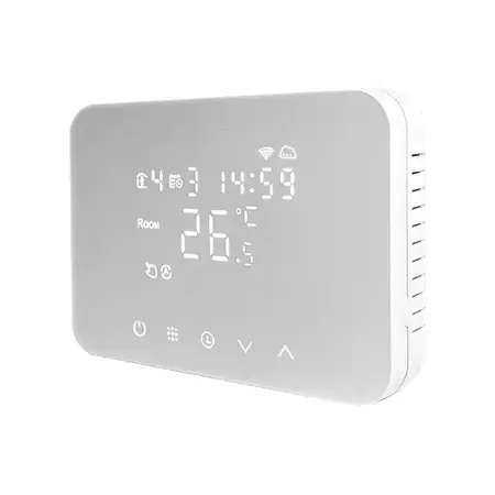 Termostat iSnatch SMART SOFT TOUCH K-49683034, Wi-Fi 2.4G, Zigbee (Alb)