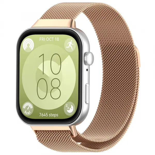 Curea Techsuit W009 pentru Huawei Watch Fit 5 Pro / Fit 5 / Fit 4 Pro / Fit 4 / Fit 3, Roz Aurie