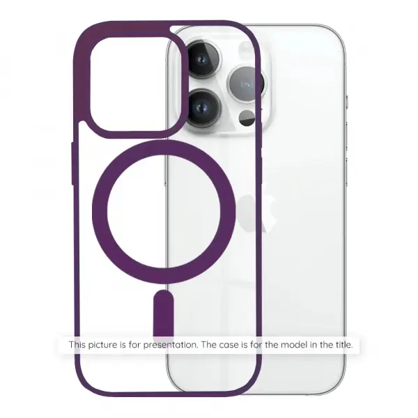 Husa MagSafe pentru Apple iPhone 17, Techsuit, Pro, Mov