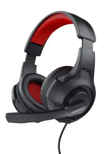 Casti Gaming Trust Basics TR-24785, Jack 3.5mm, Microfon (Negru/Rosu)