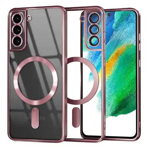 Husa MagSafe pentru Samsung Galaxy S21 FE 5G G990, Techsuit, Luxury Crystal