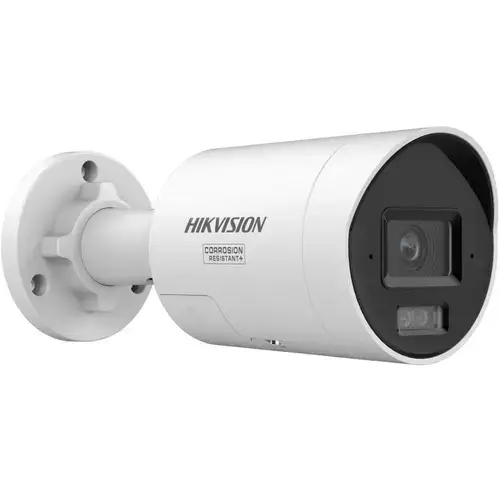 Camera supraveghere exterior IP cu iluminare duala Hikvision ColorVu DS-2CD2087G3-LI2UY/SL, 8 MP, 2.8 mm, IR/lumina alba 40 m, slot card, microfon dual si difuzor, sirena, lumina stroboscopica, anti-coroziune, PoE