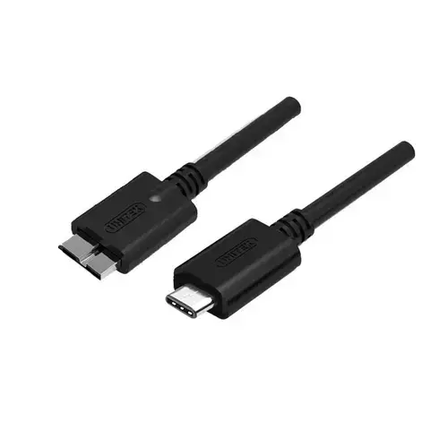 Cablu de date  Unitek Y/C475GBK, USB tip-C tata / micro-B 3.0, 1 m, Negru