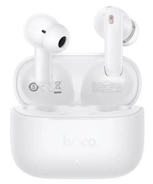 Casti True Wireless HOCO EQ30, Bluetooth, Alb