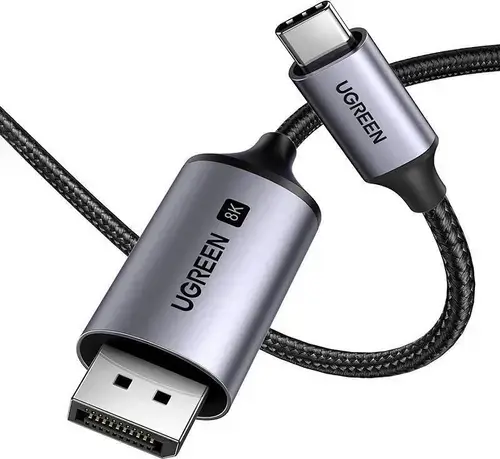 Cablu video Ugreen 25158, USB Type-C la DisplayPort, 2m (Negru)