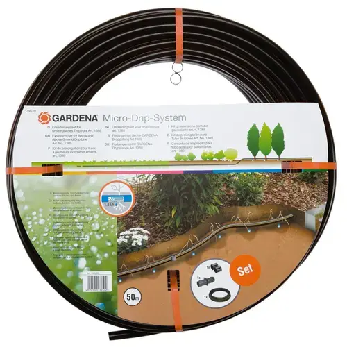 Set conducta subterana si de suprafata cu picurator Gardena, 1/2inch, 50 m + Conectori