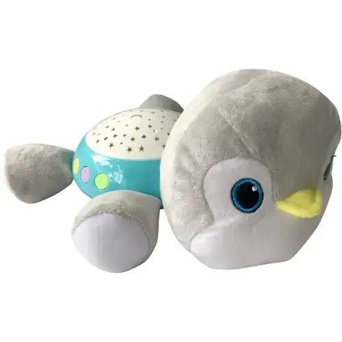 Lampa de veghe Lorelli Penguin, cu sunete si proiector