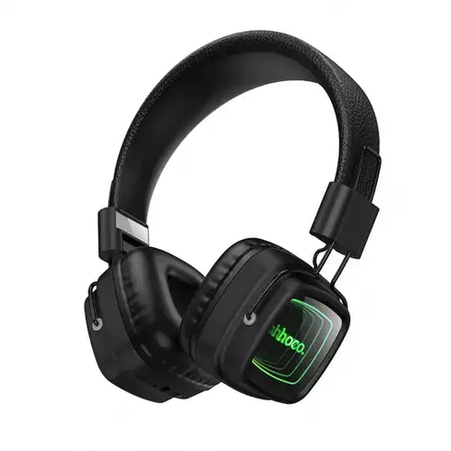 Casti Stereo Wireless HOCO W72, Bluetooth, A2DP, Negru