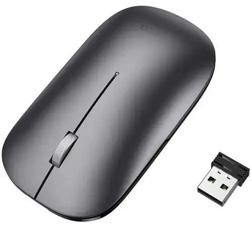 Mouse Wireless HOCO GM43, 1600DPI, BT / Wi-Fi, Gri