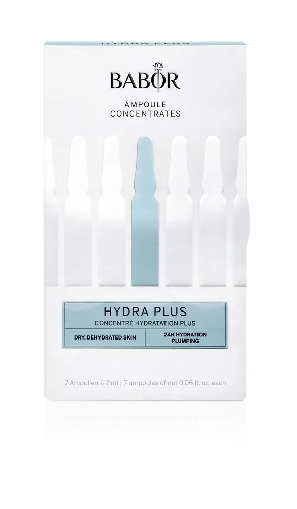 Fiole pentru ten Babor Hydra Plus efect de hidratare intensiva 7 x 2ml