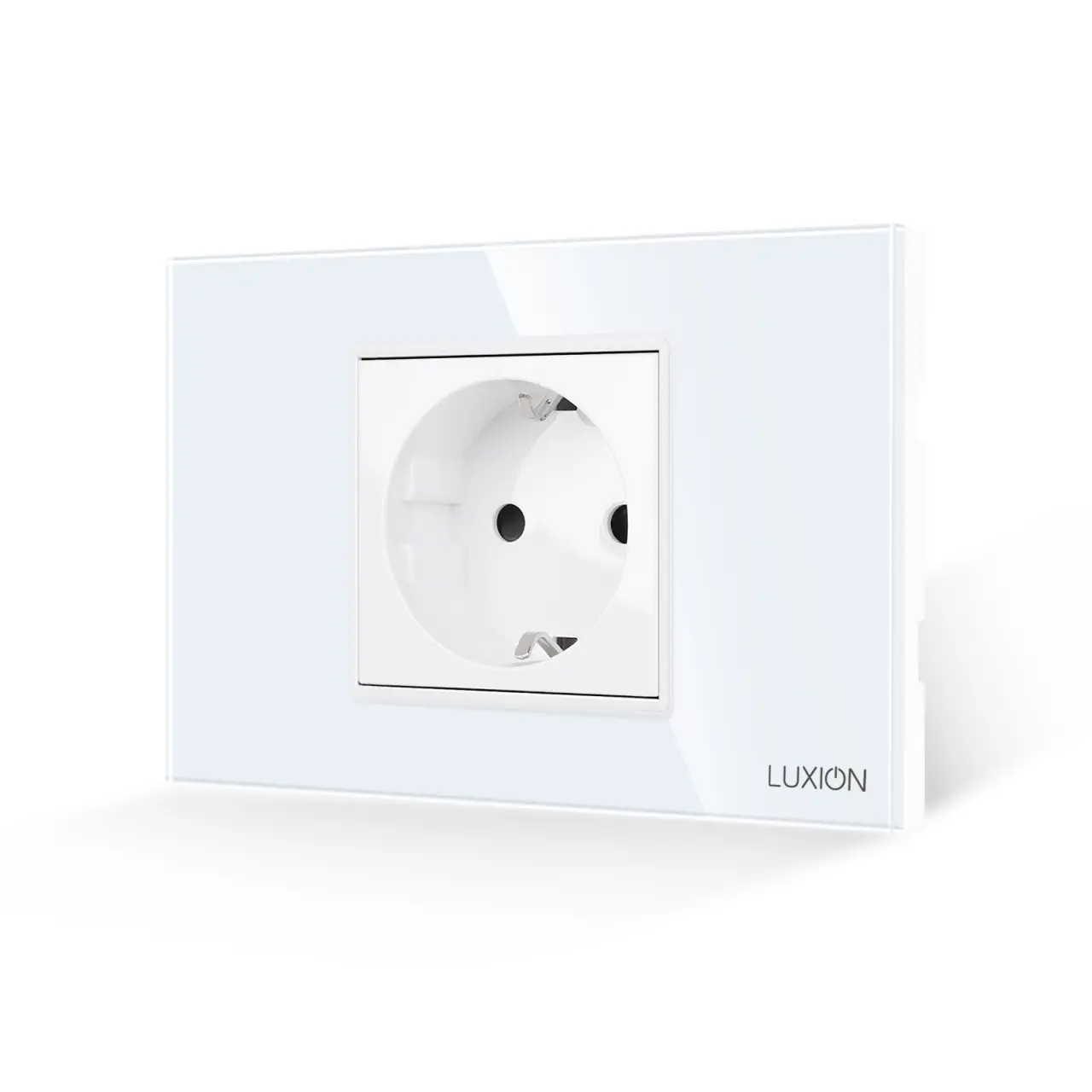 Priza Simpla LUXION cu Rama din Sticla, Standard Italian, 2/3M