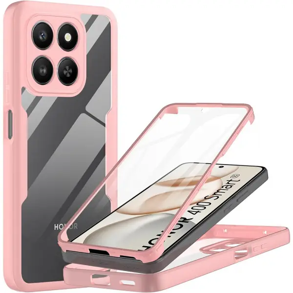 Husa pentru Honor 400 Smart 4G / X7d 4G / 400 Smart 5G, Techsuit, ColorVerse 360, Roz