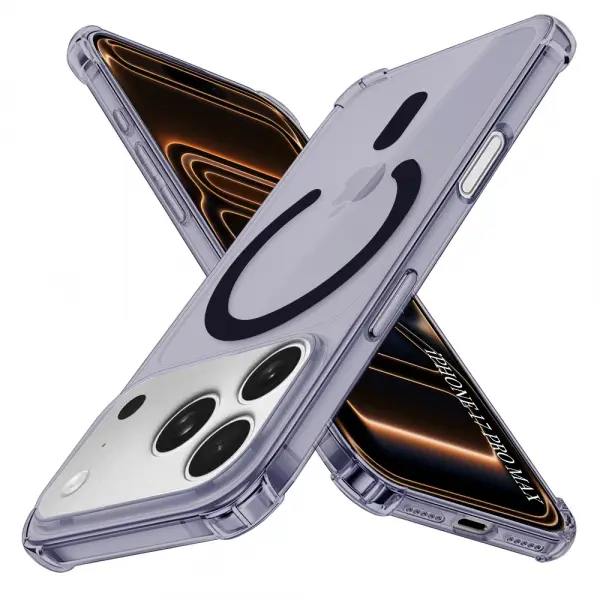 Husa MagSafe pentru Apple iPhone 17 Pro Max, Techsuit, Shockproof, Fumurie