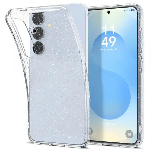 Husa pentru Samsung Galaxy S25 S931, Spigen, Liquid Crystal Glitter, Transparenta ACS08997