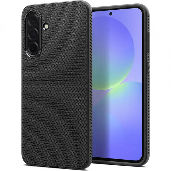 Husa pentru Samsung Galaxy A36 A366, Spigen, Liquid Air, Neagra Mata ACS09199