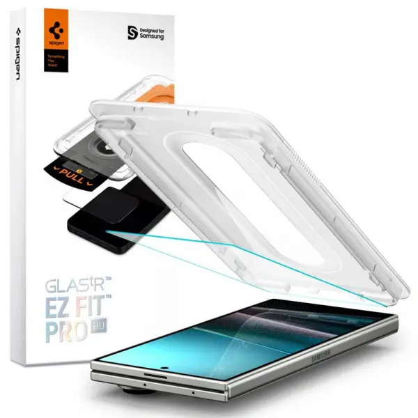 Folie de protectie Ecran Exterior Spigen GlastR EZ FIT Pro HD pentru Samsung Galaxy Z Fold7 F966, Sticla Securizata, Full Glue AGL09580