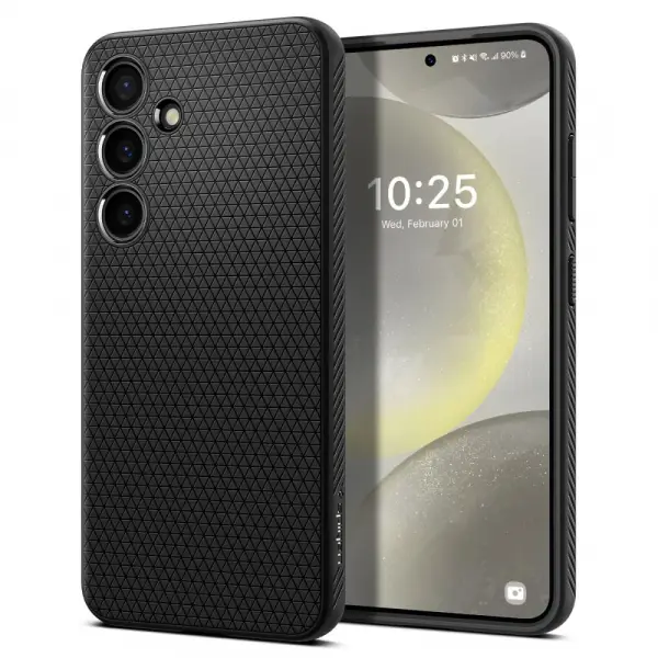 Husa pentru Samsung Galaxy S24 S921, Spigen, Liquid Air, Neagra  ACS07347